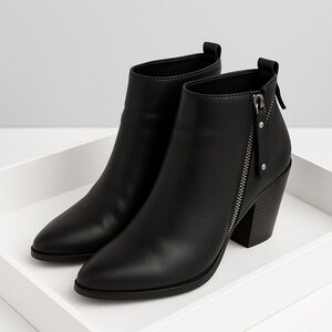 dv by Dolce Vita Black Side-Zip Booties | Size 10 | 3” Heels